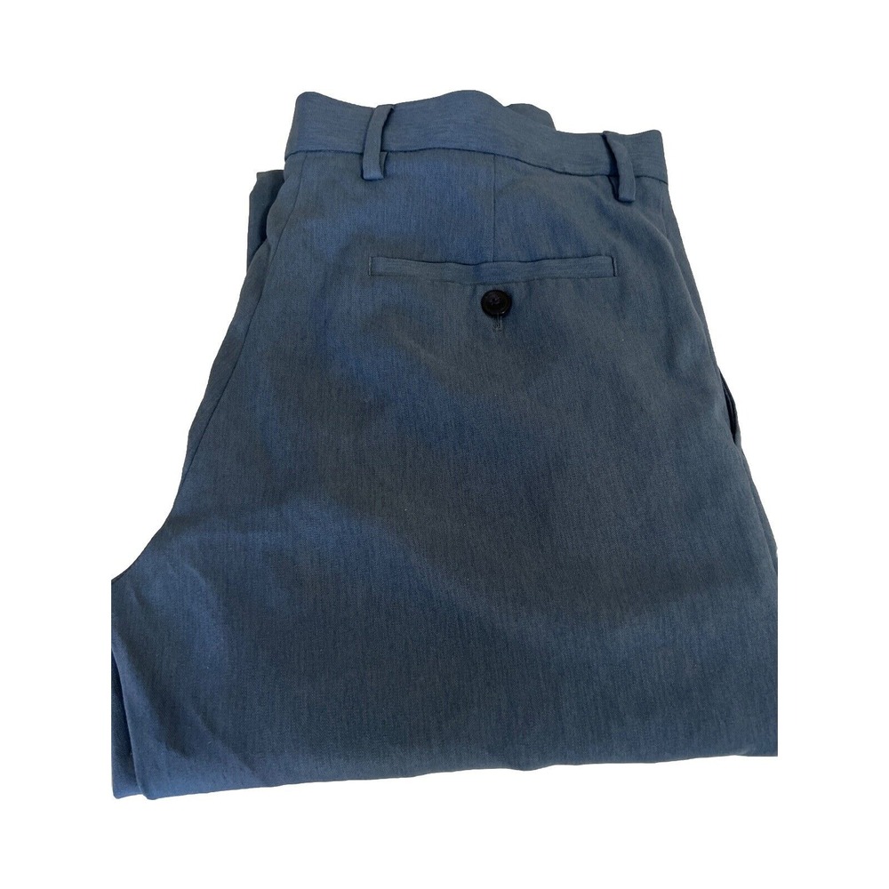 PERRY ELLIS Mens Gray Straight Leg,‎ Stretch, Slim Fit Pants 32x30